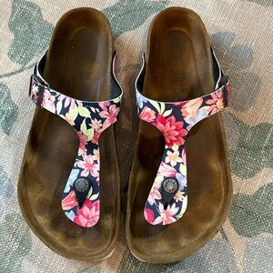 Birkenstock Floral Sandals